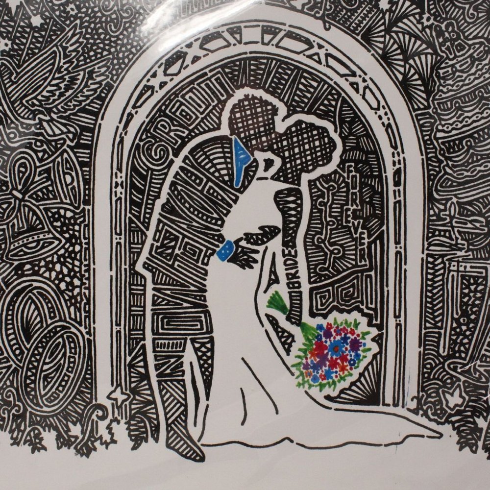 Viz Art Wedding Kiss 11" X 14" Hidden Words Pictures Celebration Decor Artwork - Picture 3 of 5